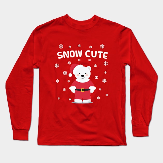 Christmas Santa Bear Long Sleeve T-Shirt by The Gift Hub